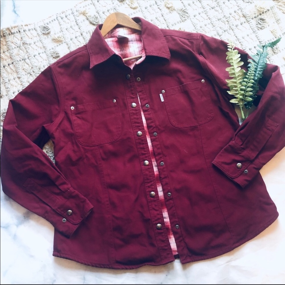 Carhartt Women’s Red Denim Jacket